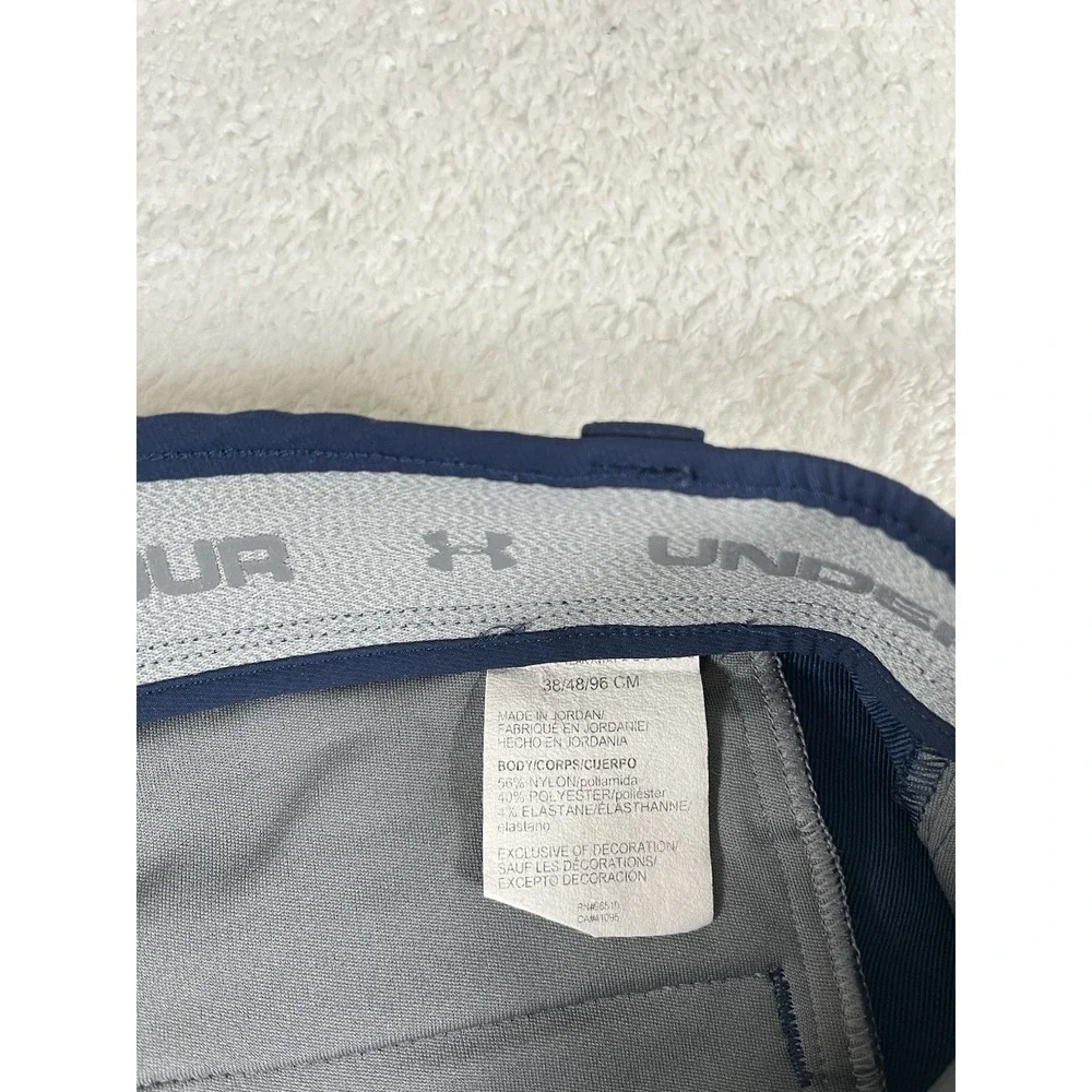 Under Armour 1253487-409‎ Match Play Stretch Blue Golf Shorts Mens Sz 38 (36x11)